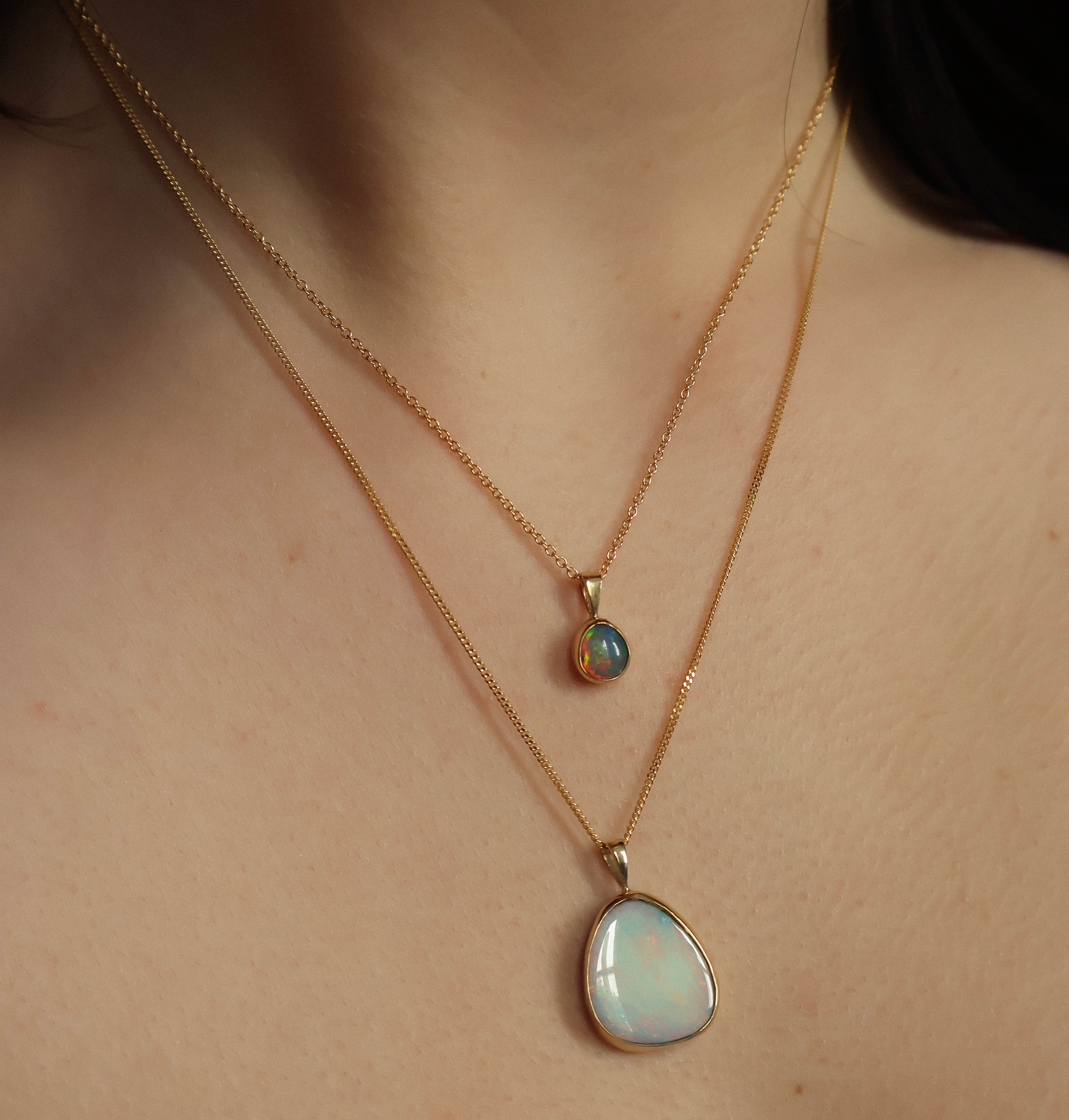 Petite Opal Necklace - Main Image