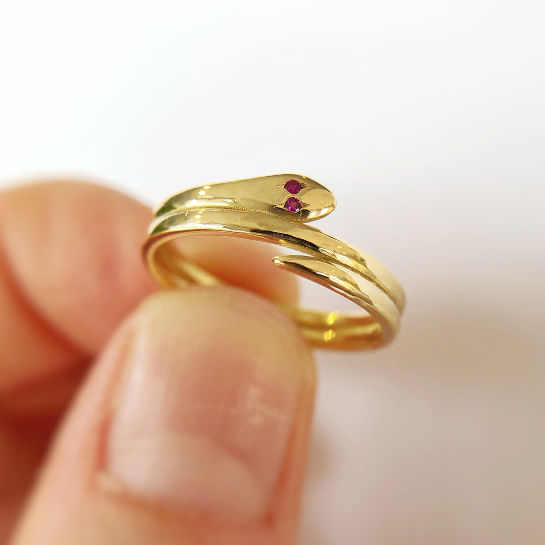 Isabella s snake ring Geneine Honey Bespoke Jewellery