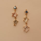 Freeform Sapphire Earrings