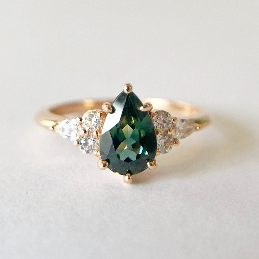Green Australian Sapphire Sadie Ring