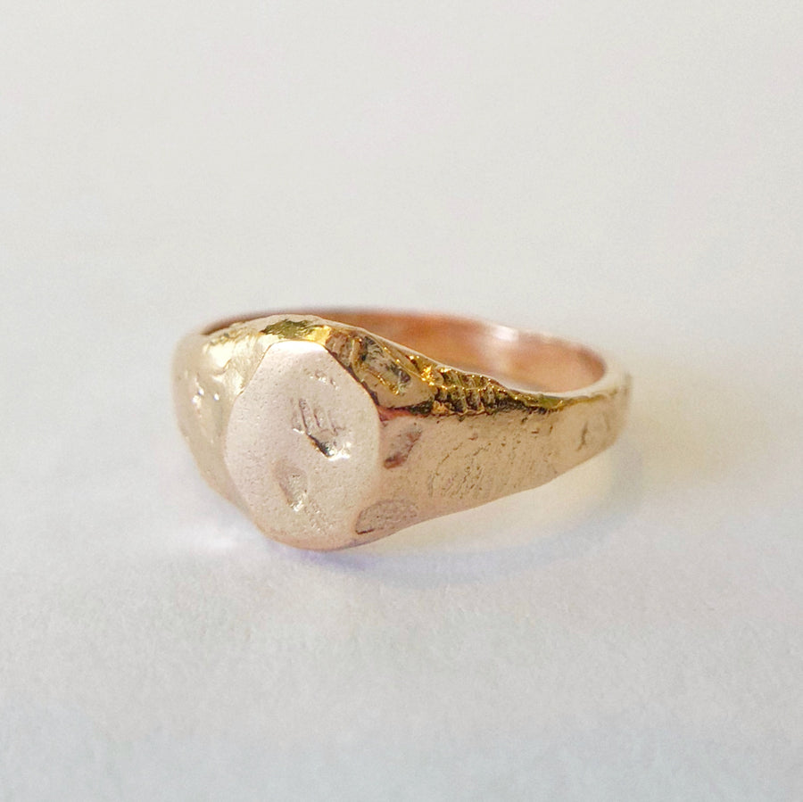 Organic Oval Signet Ring