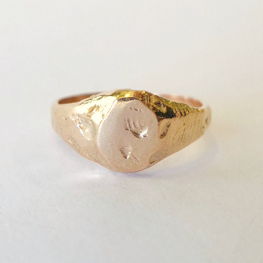 Organic Oval Signet Ring