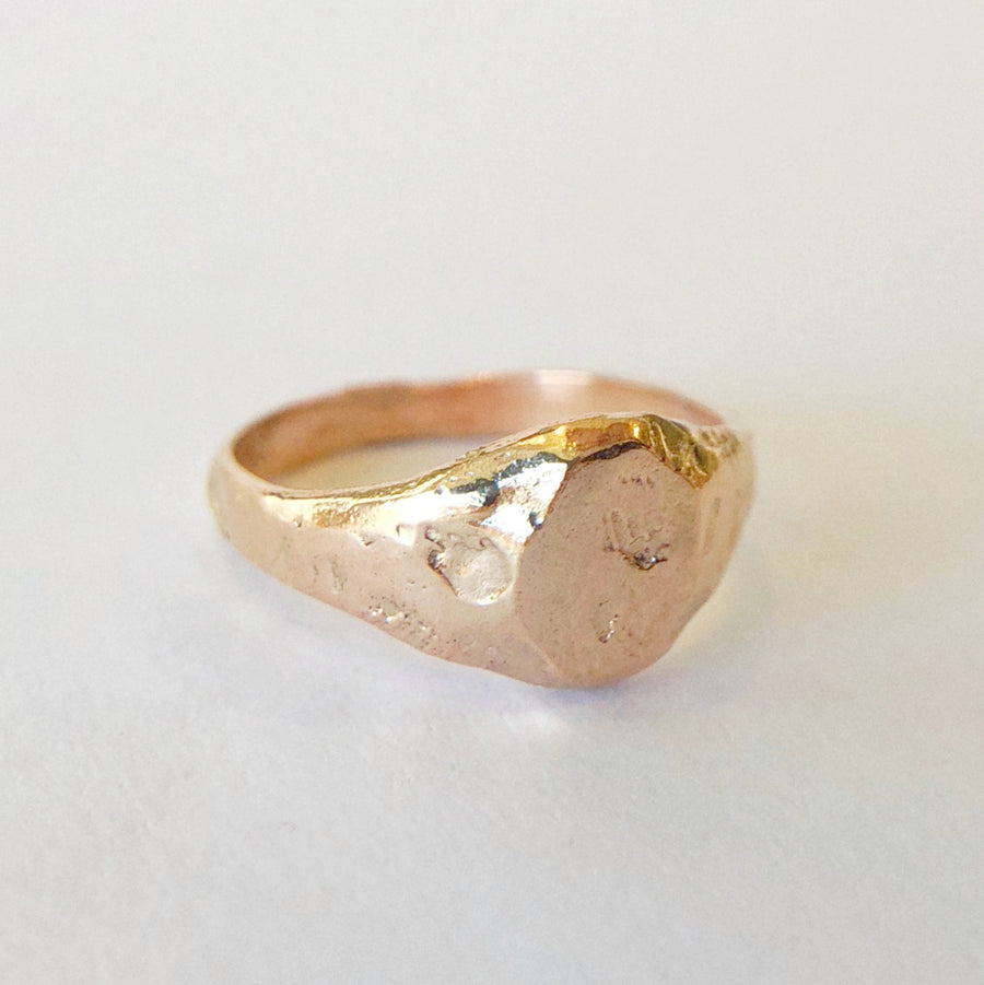 Organic Oval Signet Ring