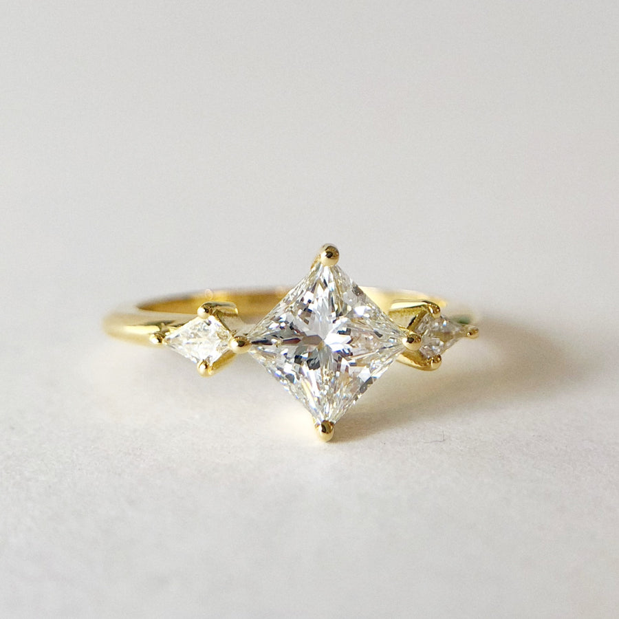 Princess & Kite Diamond Ring