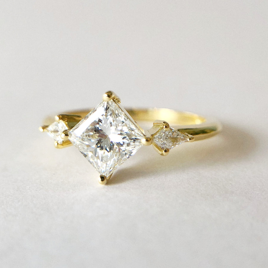 Princess & Kite Diamond Ring
