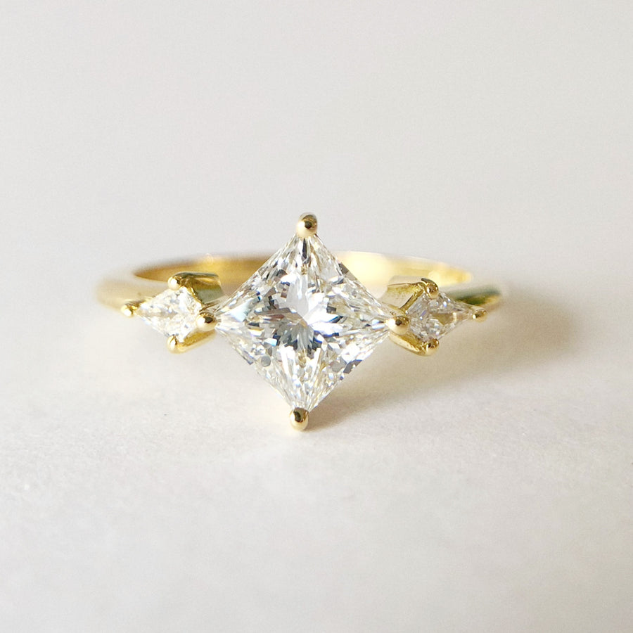 Princess & Kite Diamond Ring