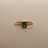 Radiant Sapphire & Diamond Ring