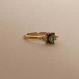 Radiant Sapphire & Diamond Ring