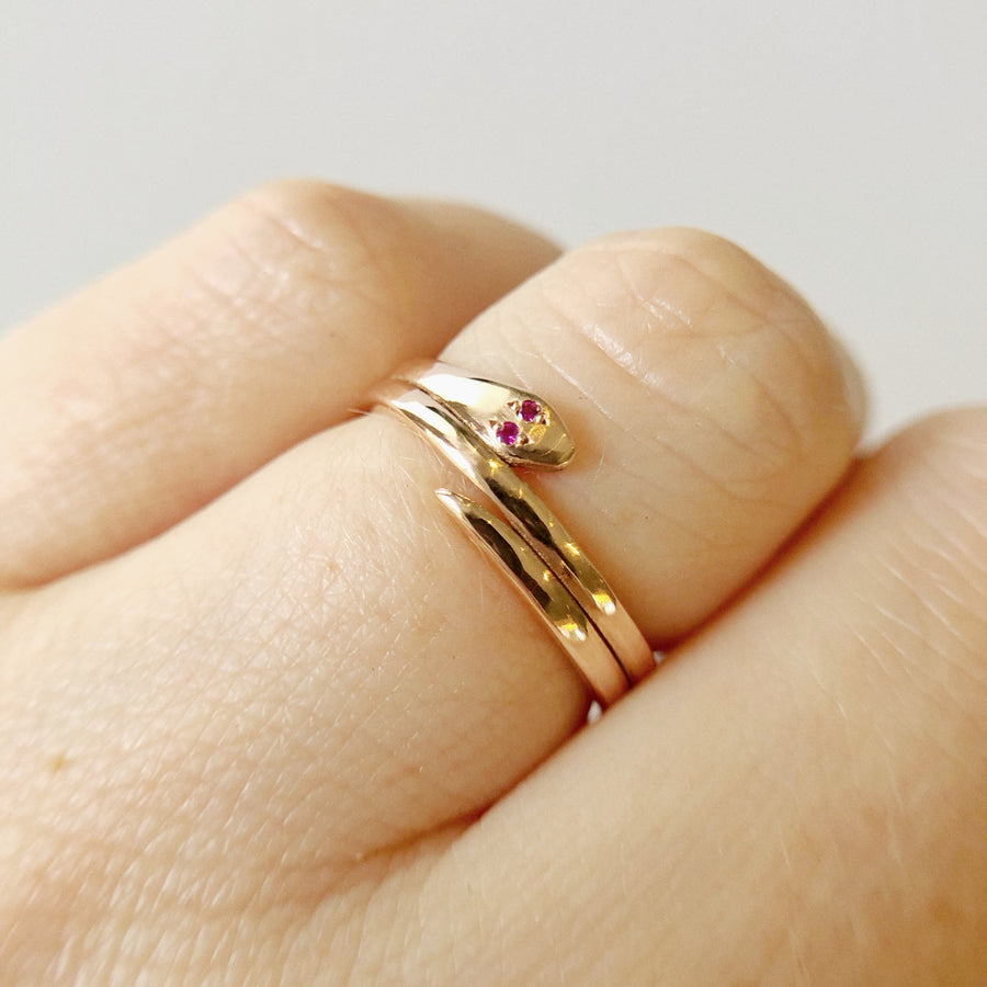 Gold Bella Snake Ring