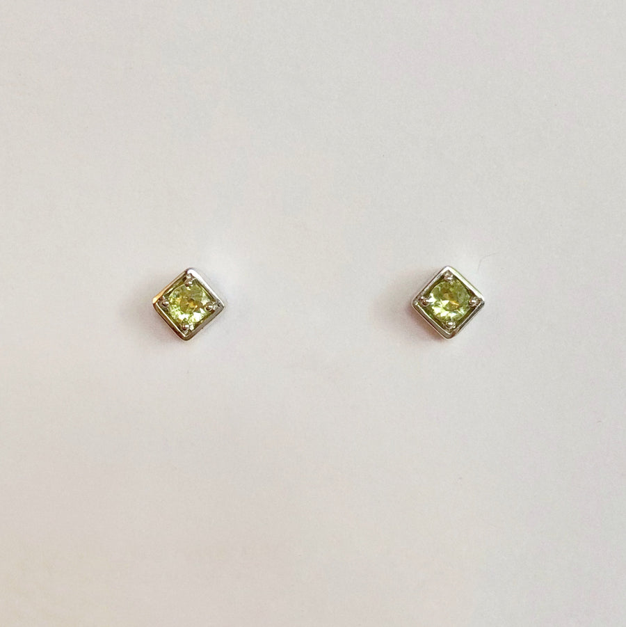 Sapphire Square Studs