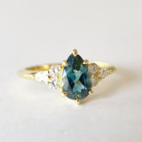 Teal Australian Sapphire Sadie Ring