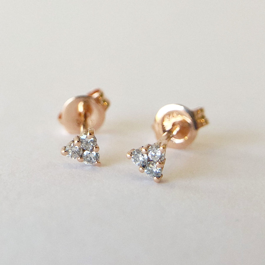 Diamond Trio Studs