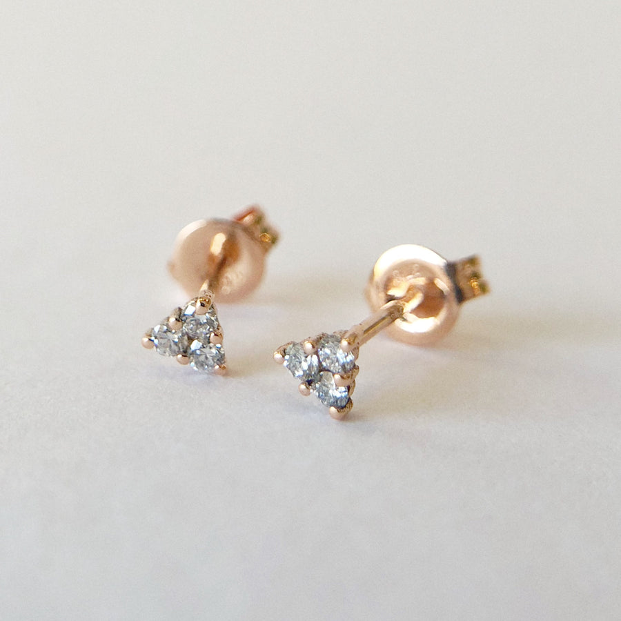 Diamond Trio Studs