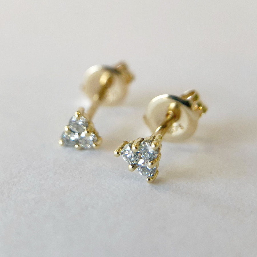 Diamond Trio Studs