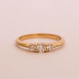 Trois Ring with White Diamonds