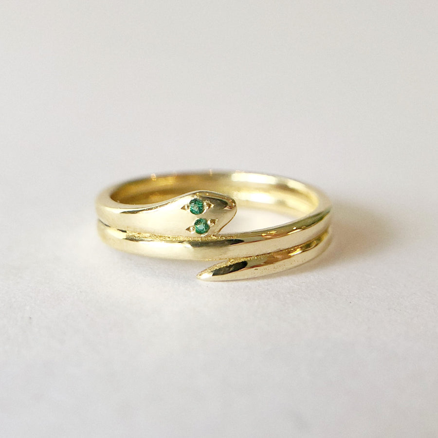 Gold Bella Snake Ring