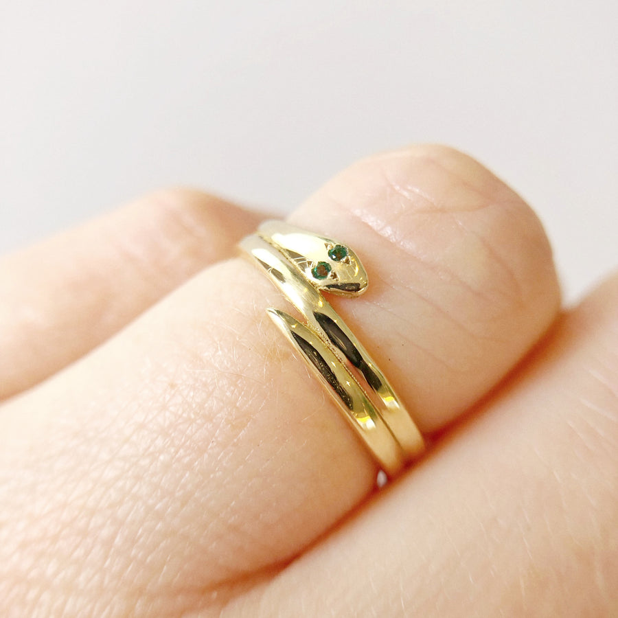 Gold Bella Snake Ring