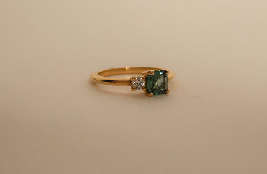 Deux Sapphire and Diamond Ring