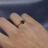 Round Solitaire Australian Sapphire Ring 2