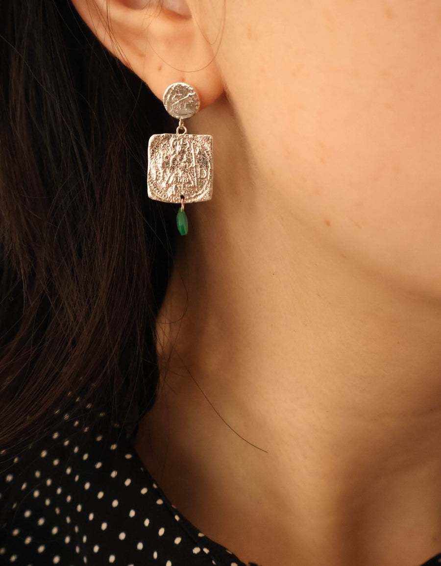 Denarius Drop Earrings