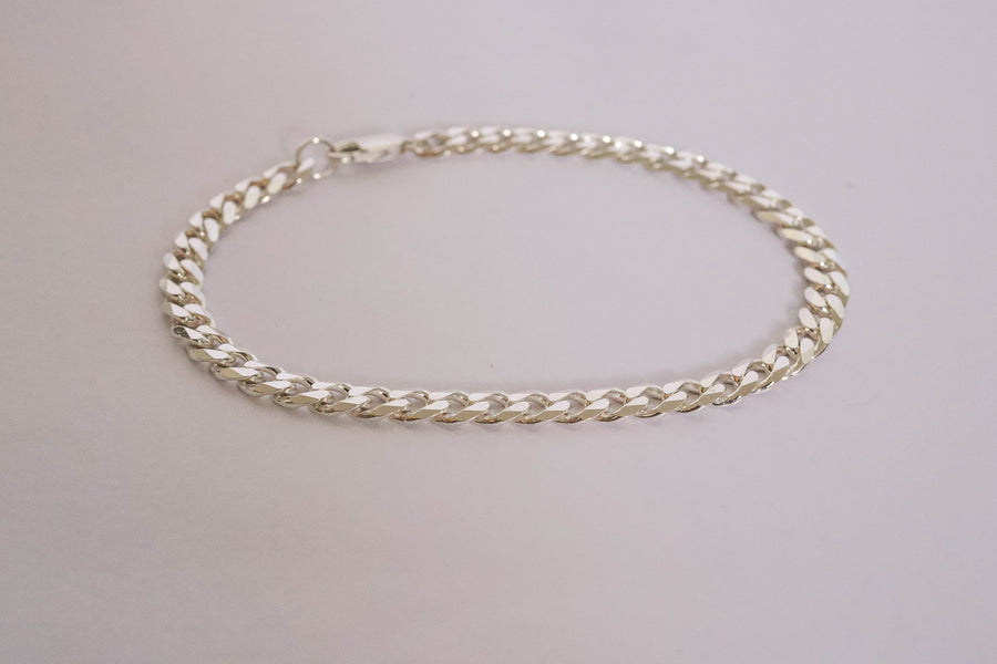 Heavy Diamond Cut Curb Bracelet