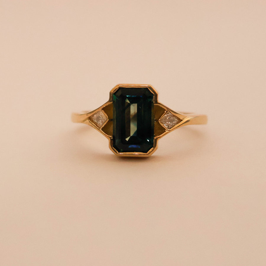 Parti Sapphire and Kite Ring