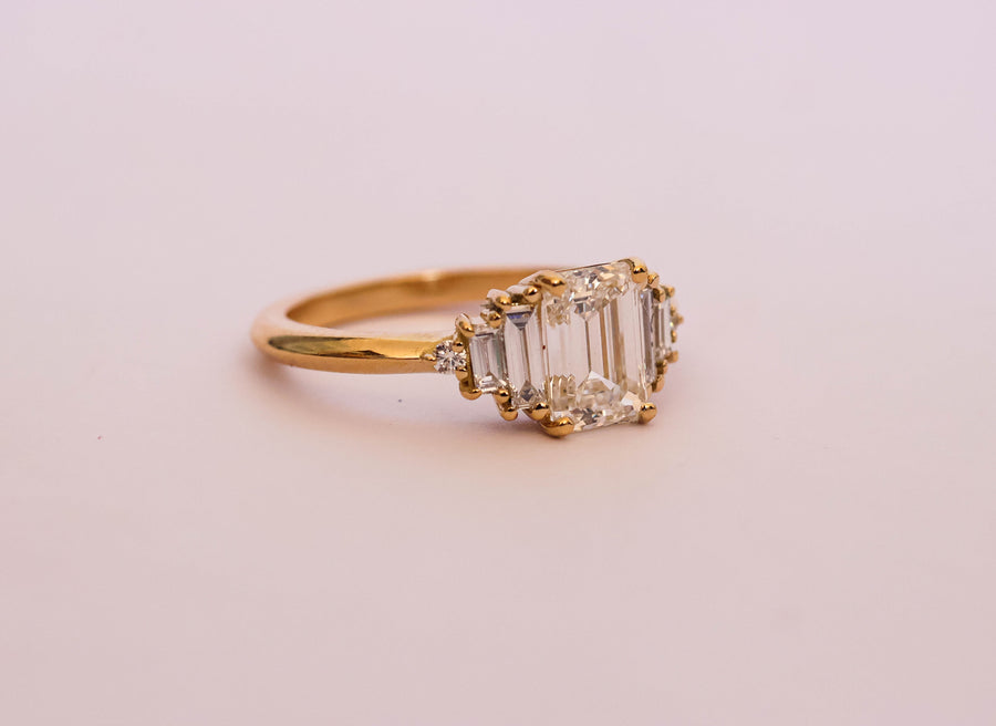 Deco Diamond Ring II