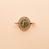 Opal Halo Ring