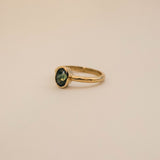 Oval Sapphire Solitaire Ring