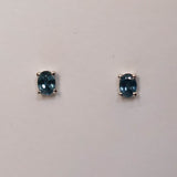 Oval Sapphire Studs