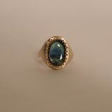 Portrait Cut Sapphire Ring