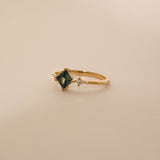 Australian Sapphire Princess and Kite Ring
