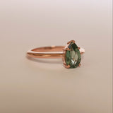 Australian Sapphire Pear Solitaire 2