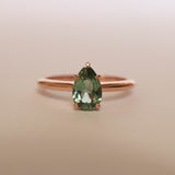 Australian Sapphire Pear Solitaire 2