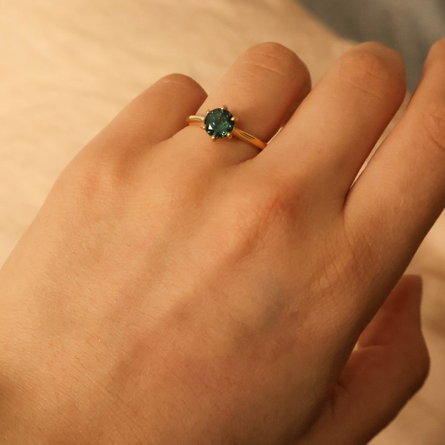 Scarlett Sapphire Solitaire Ring