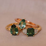 Australian Sapphire Pear Solitaire 2