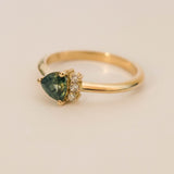 Trillion Sapphire & Diamond Ring