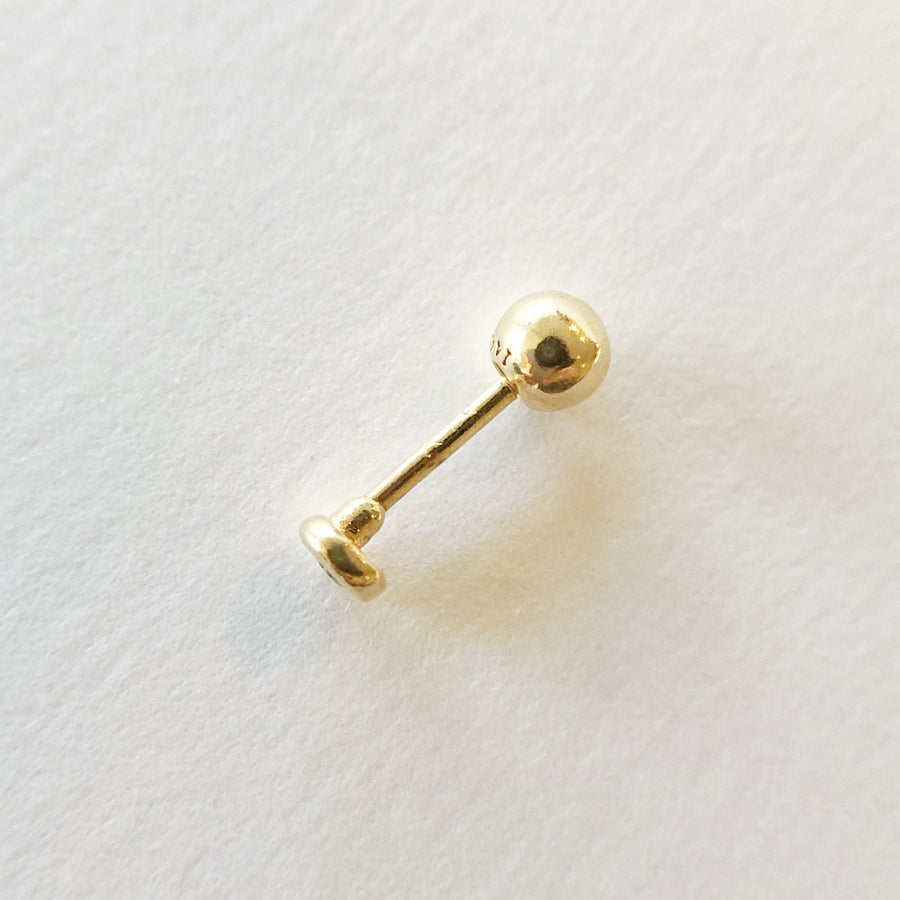 Diamond Barbell Earring