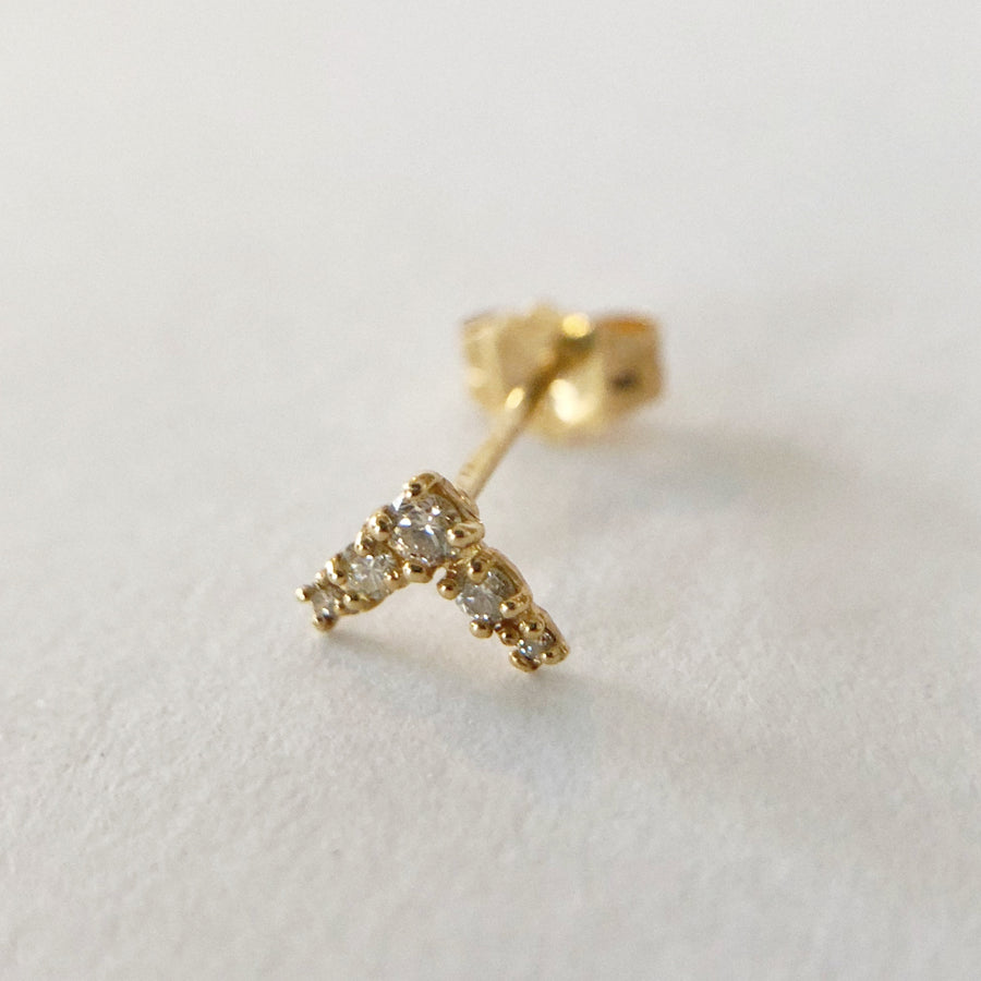 Diamond Shapes Single Stud