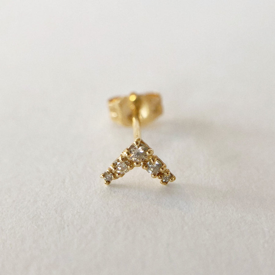 Diamond Shapes Single Stud