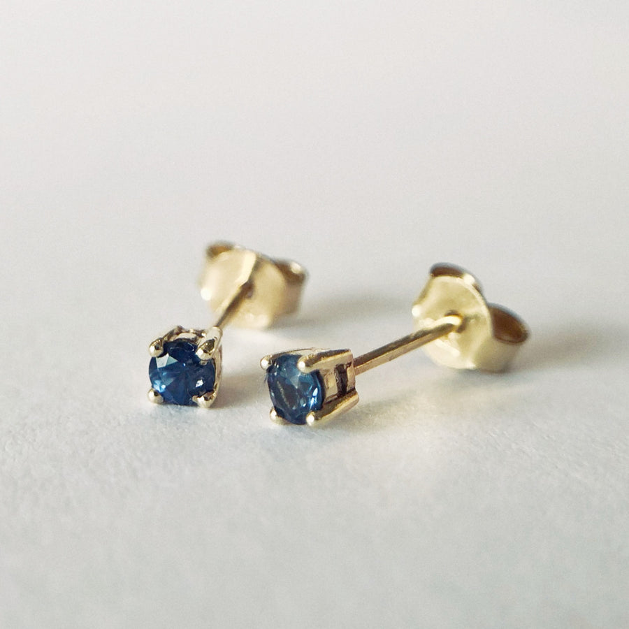 Australian Sapphire Stud Earrings