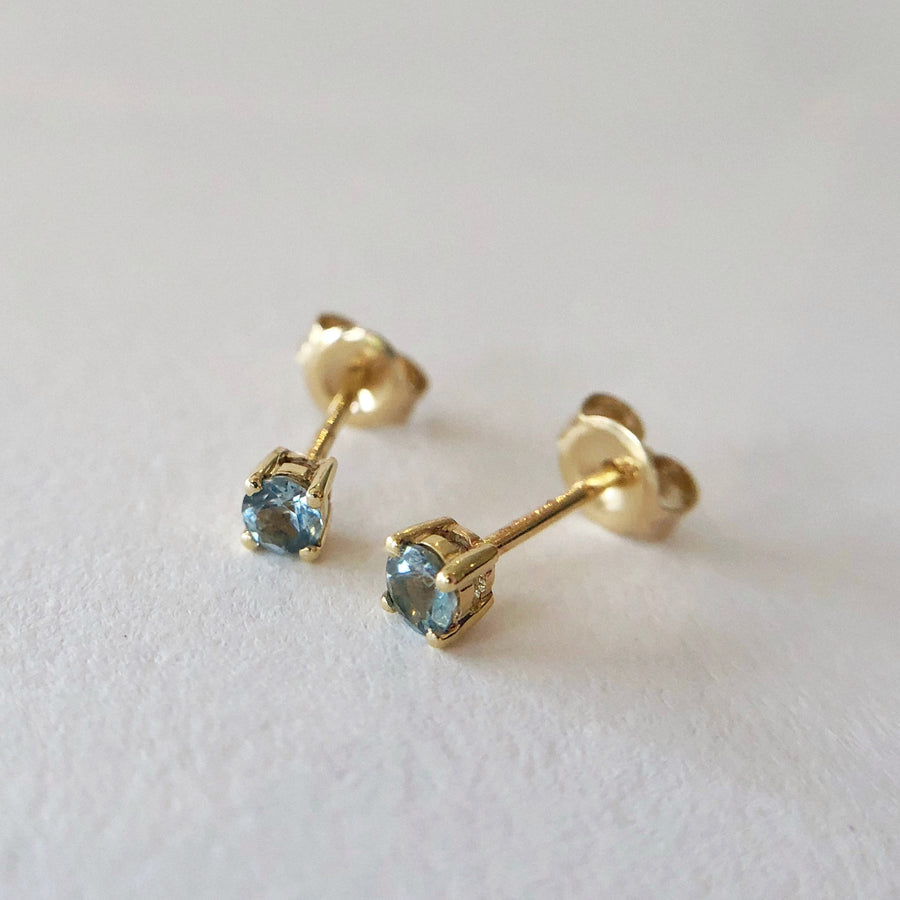 Aquamarine Studs