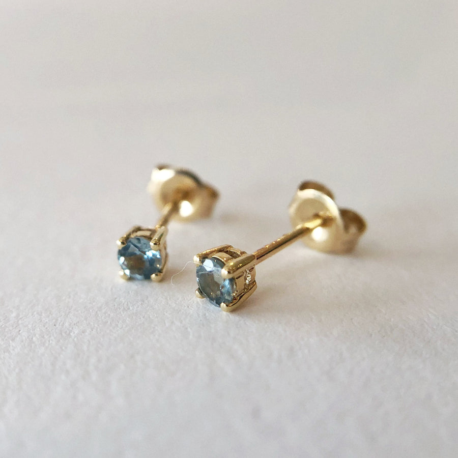 Aquamarine Studs