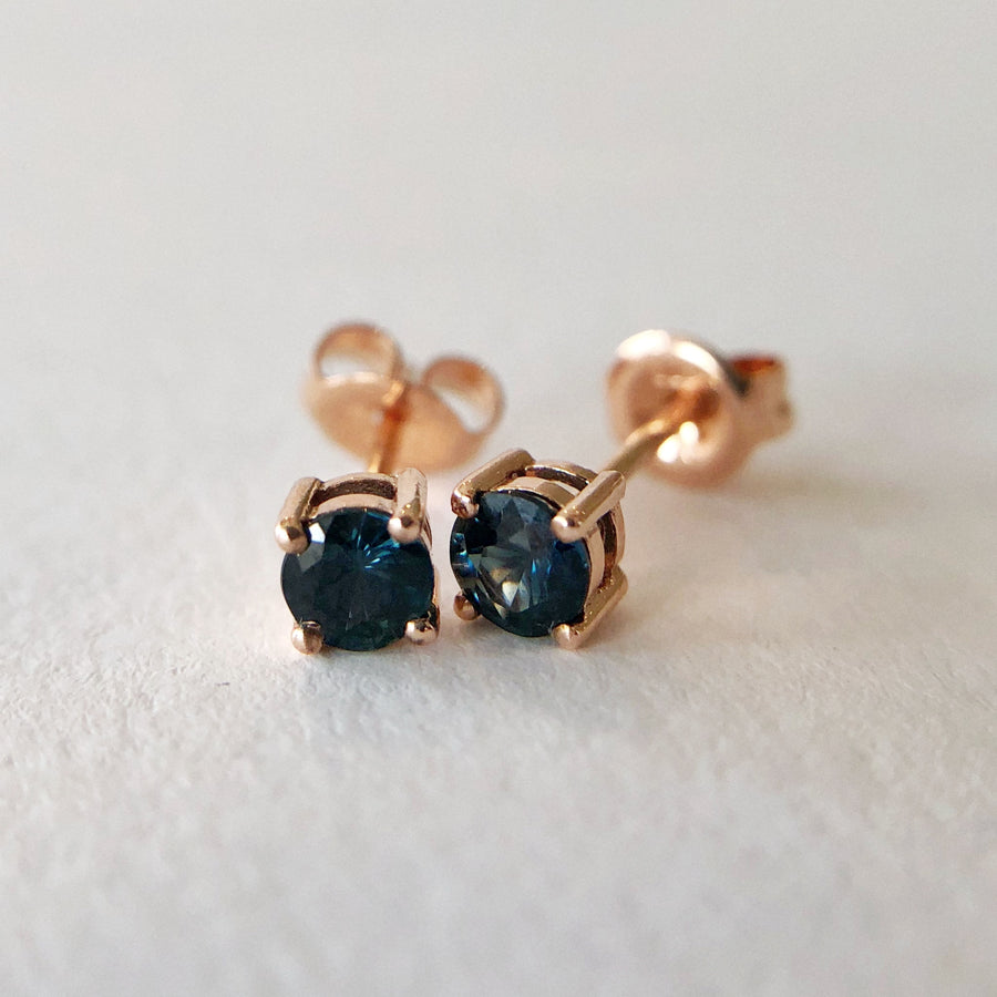 Australian Sapphire Stud Earrings