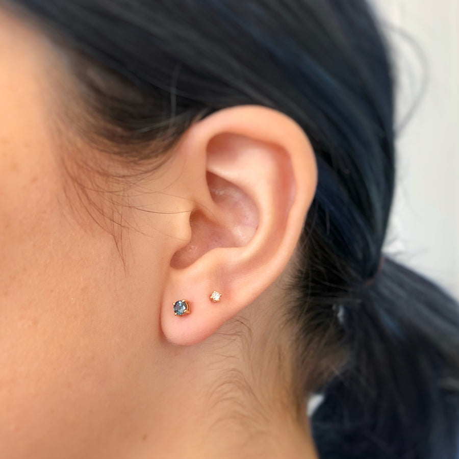 Australian Sapphire Stud Earrings