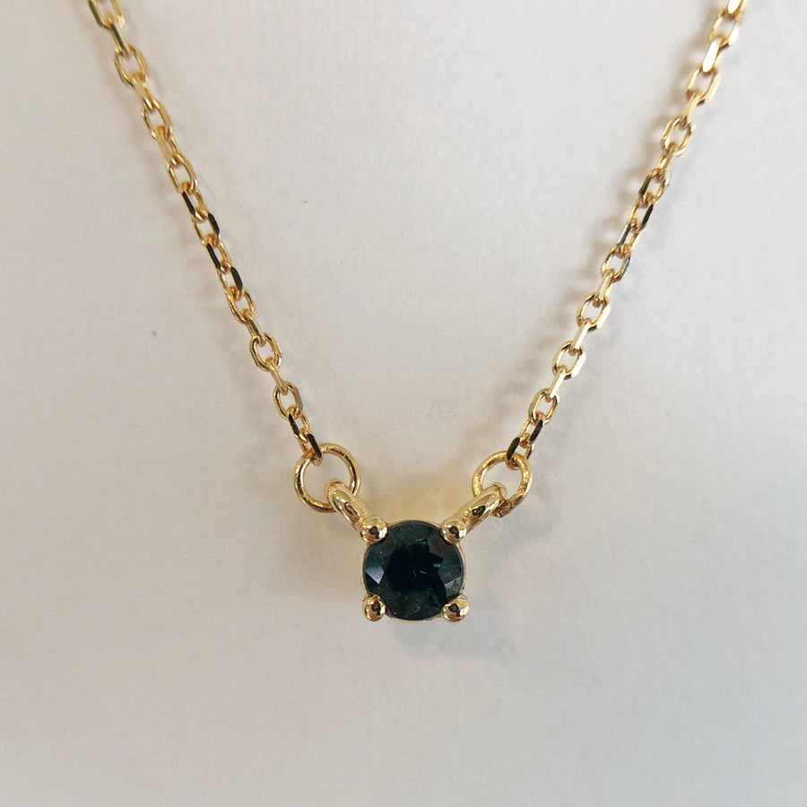 Sapphire Double Hung Claw Necklace