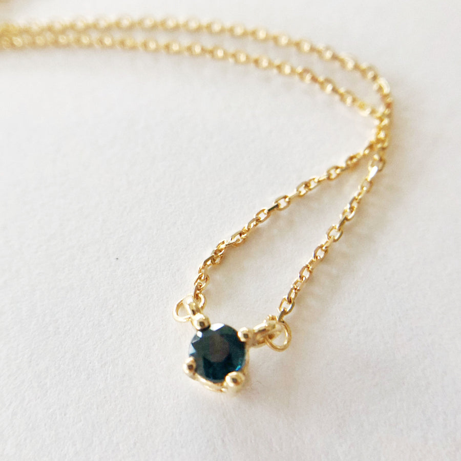 Sapphire Double Hung Claw Necklace