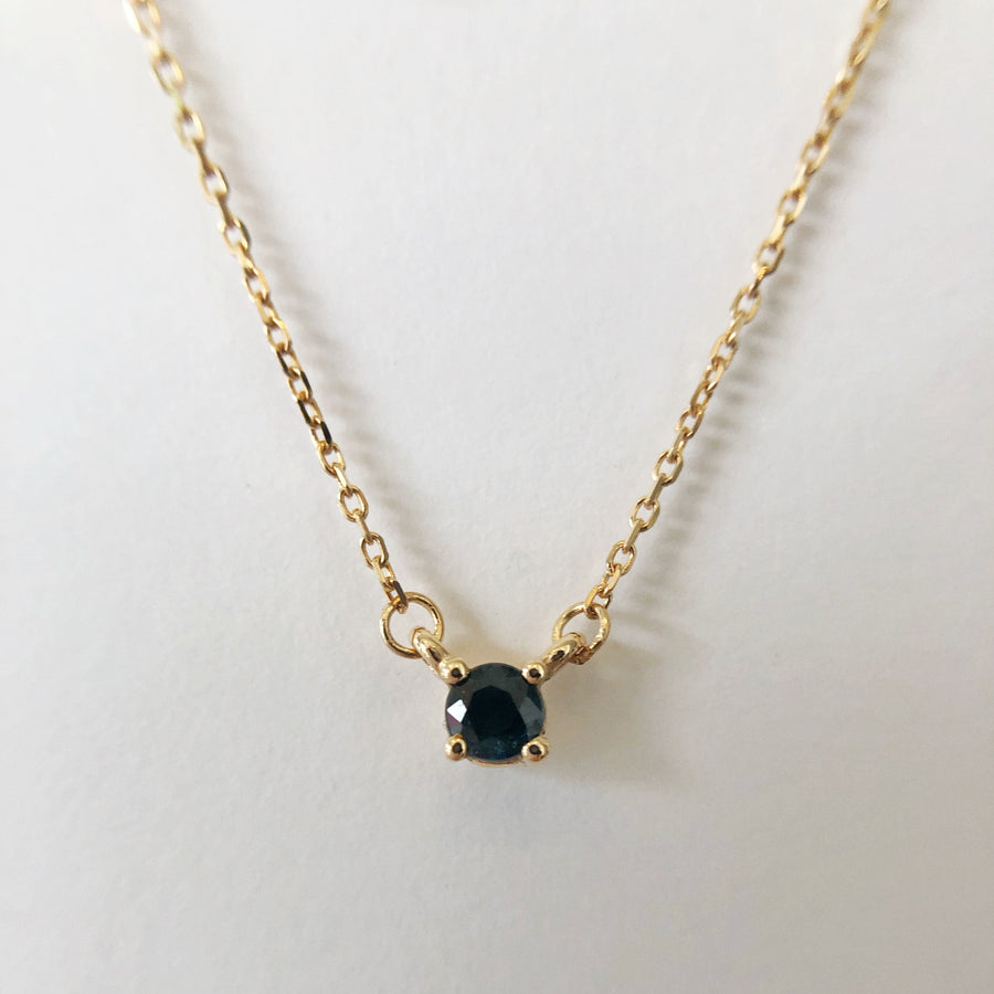 Sapphire Double Hung Claw Necklace