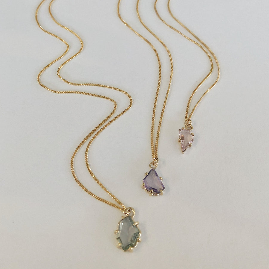 Freeform Sapphire Necklace VI