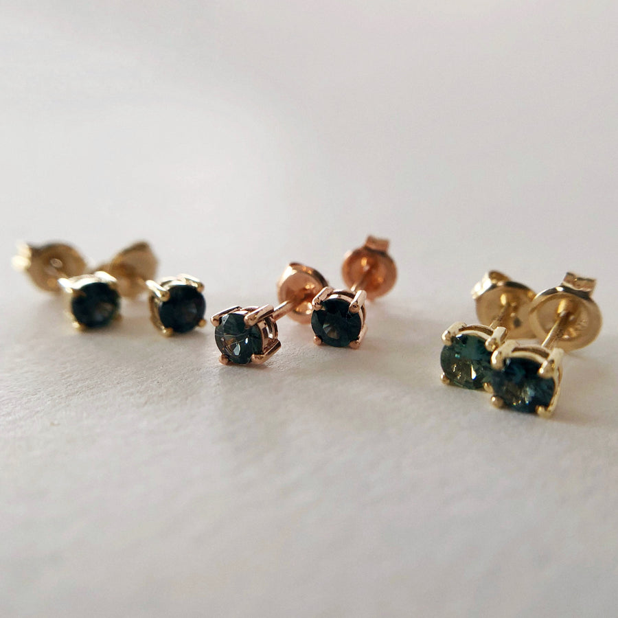 Australian Sapphire Stud Earrings